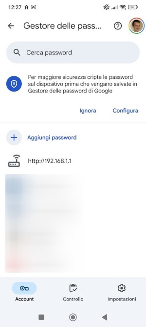 Gestore password Android