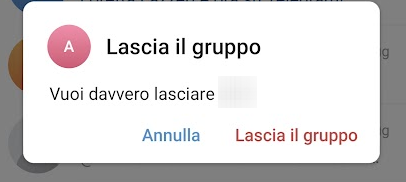 Abbandonare gruppi Telegram fraudolenti