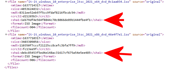 Verifica firma Windows 10 Enterprise LTSC