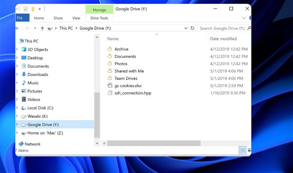 ExpanDrive integrato in Windows
