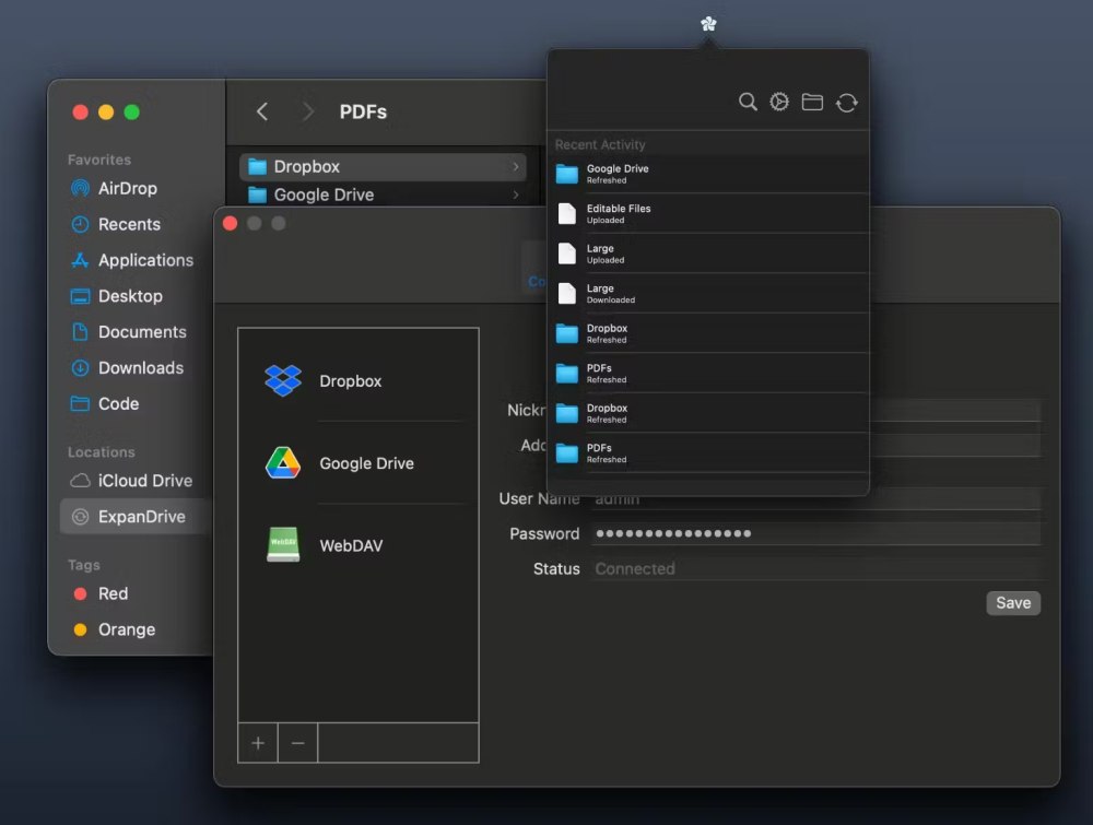 Integrazione storage cloud in macOS con ExpanDrive