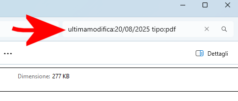 Ricerca documenti in Windows 11