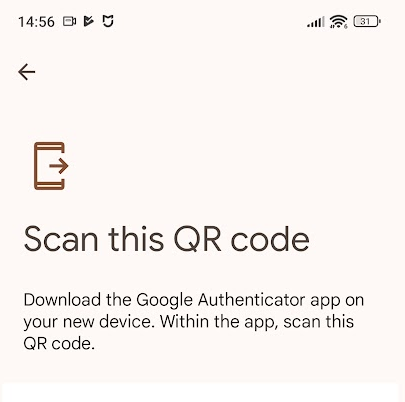 Importazione account 2FA con codice QR da Googlel Authenticator