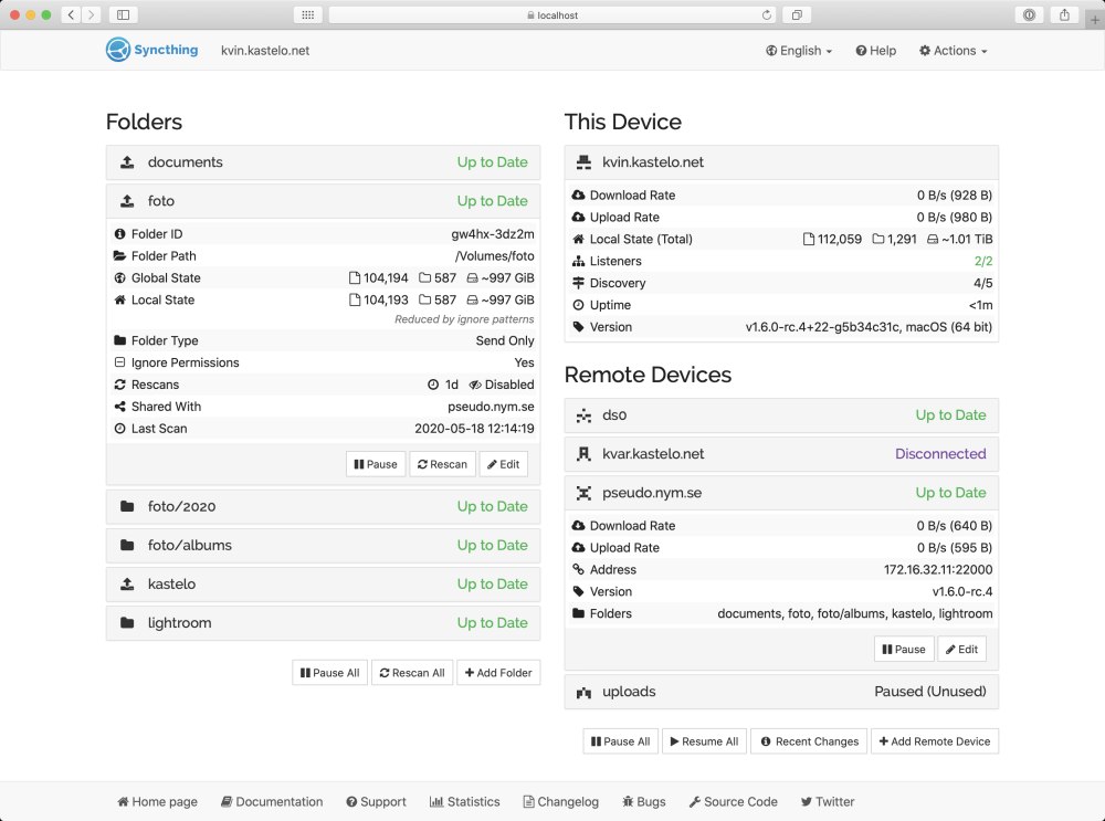 Syncthing: sincronizzazione e condivisione file