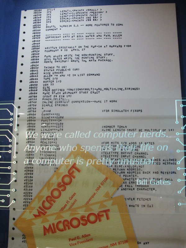 Codice sorgente Microsoft 9502 BASIC