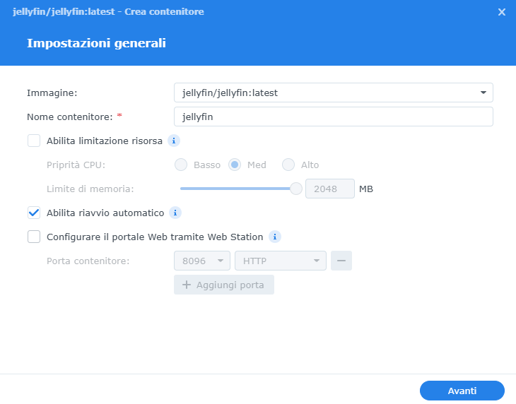 Container Docker Jellyfin