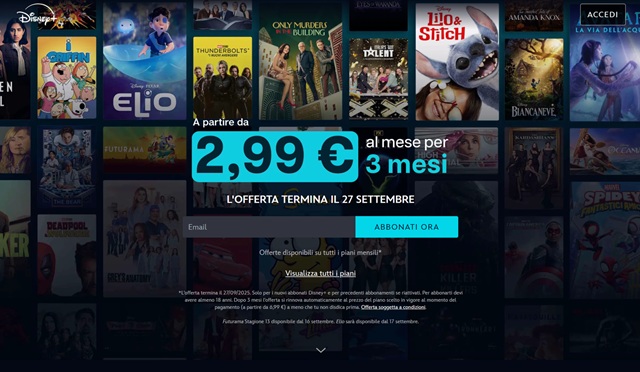 disney plus promozione