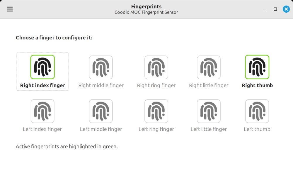 Fingwit impronta digitale Linux Mint