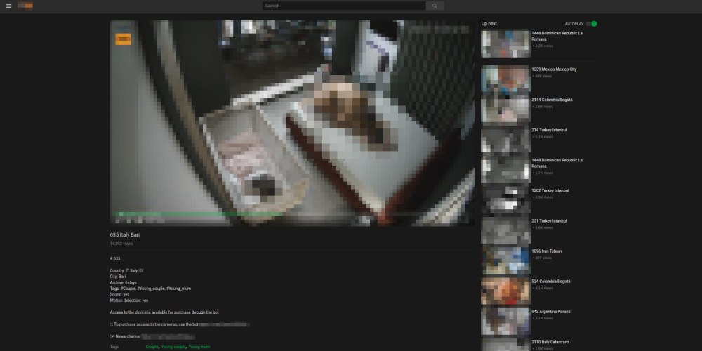 Furto flussi video 2.000 telecamere pubblicati online
