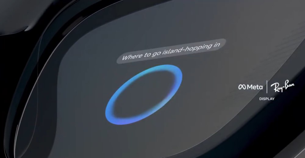Display integrato occhiali smart AI Meta