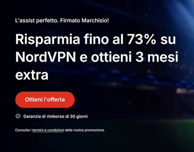 nordvpn promozione sconto 73 per cento