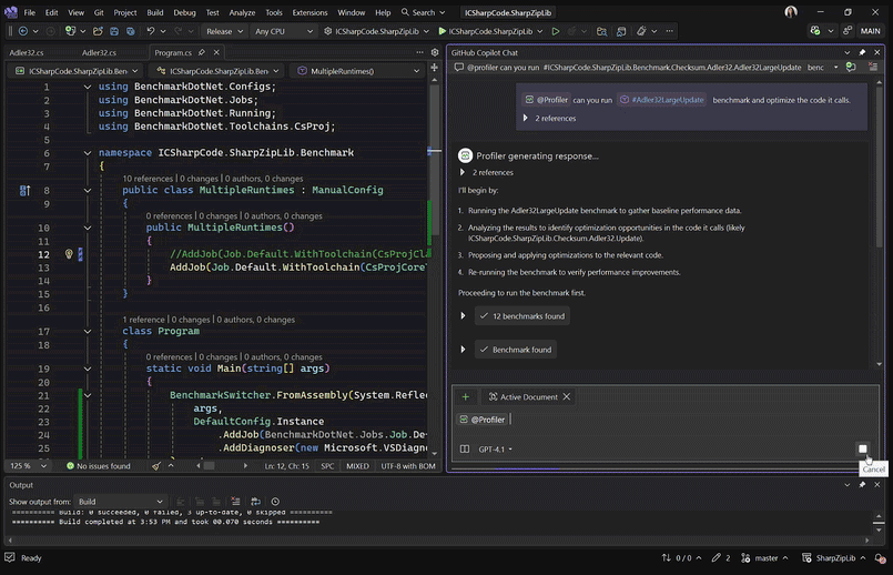 Profiler Agent Visual Studio 2026