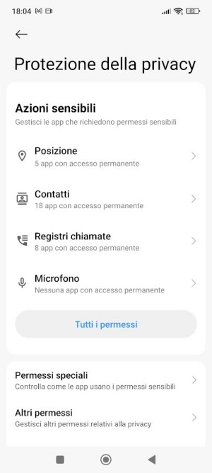 Protezione privacy: permessi app Android sotto controllo