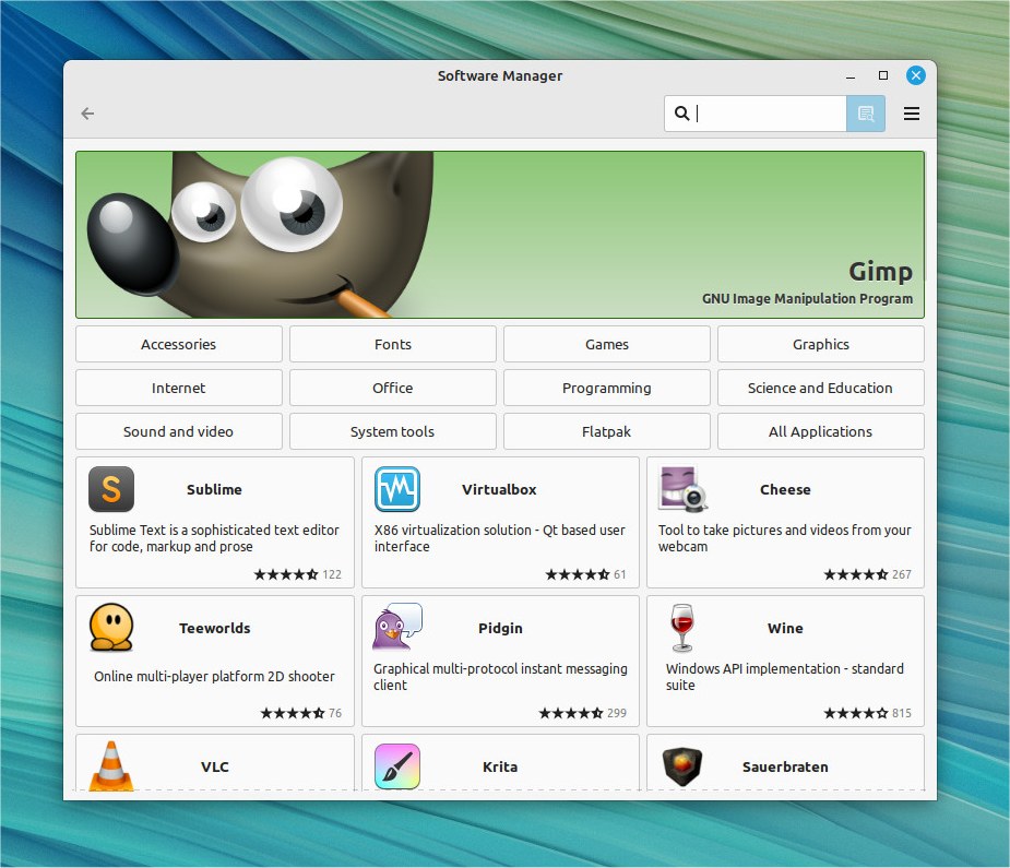 Software Manager Linux Mint