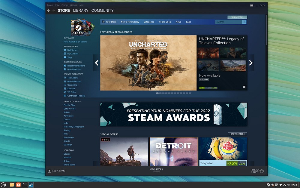Steam: gaming su Linux Mint