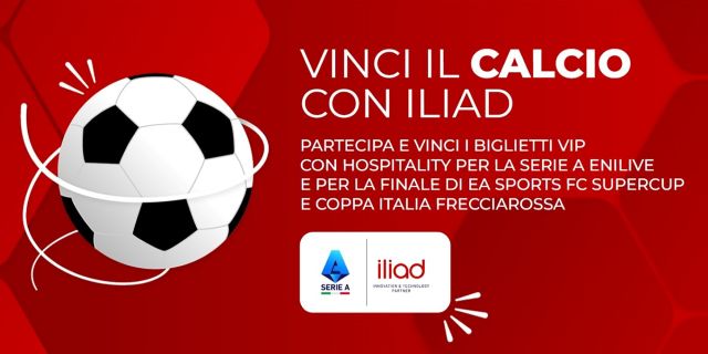 vinci il calcio con iliad