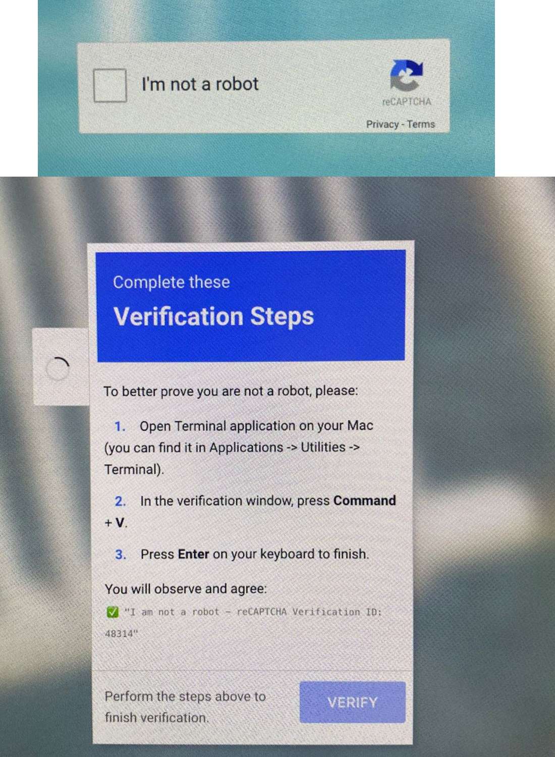 CAPTCHA fraudolenti installano malware su PC Windows