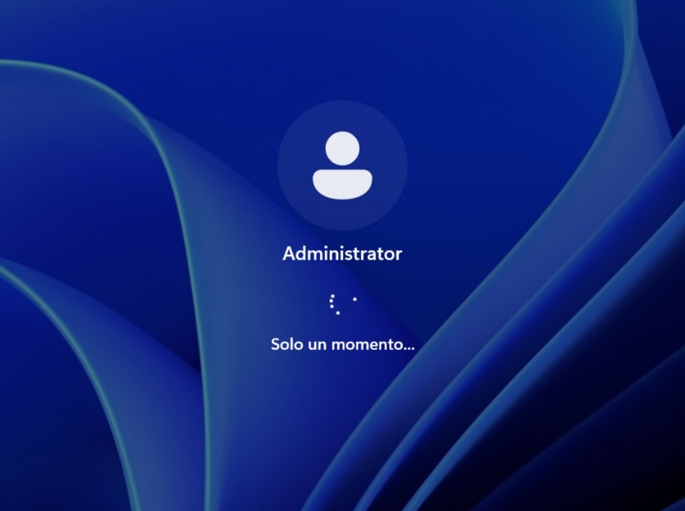 Accesso in Windows 11 con account Administrator