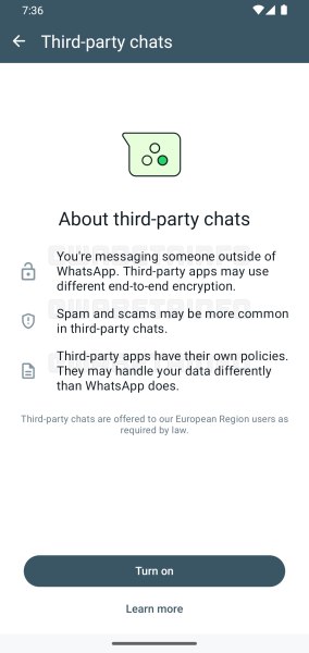 Chat app di terze parti con WhatsApp