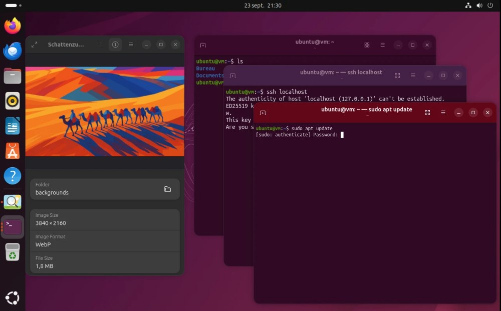 Desktop Linux Ubuntu 25.10