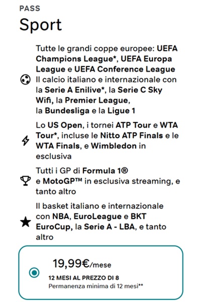 pass sport now 19,99 euro