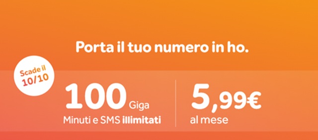 porta il tuo numero in ho