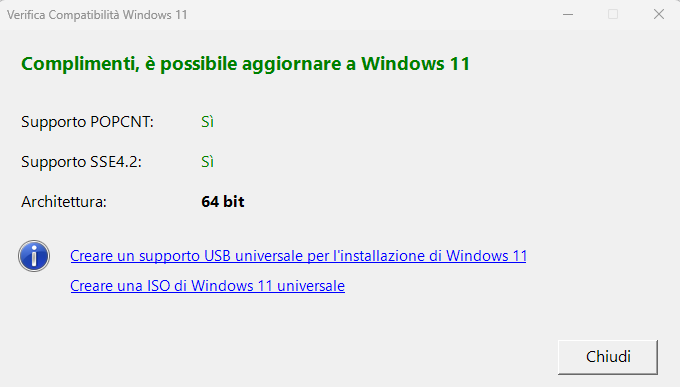 Requisiti hardware minimi per Windows 11 25H2