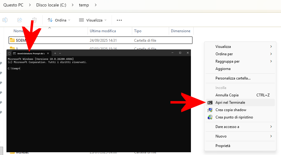Apertura finestra Terminale Windows 11 come amministratore