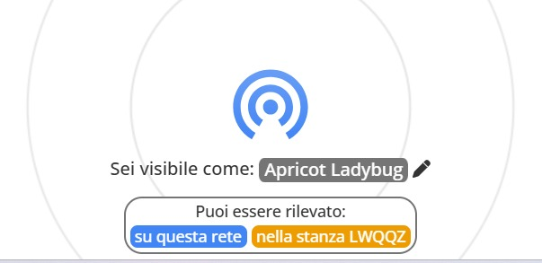 Gestione stanze PairDrop