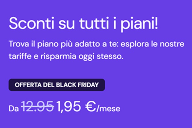 hostinger offerta black friday