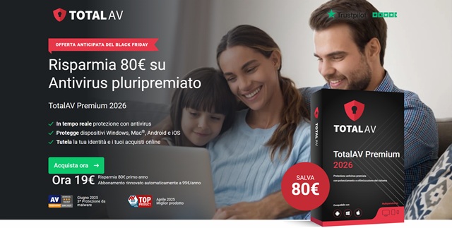 totalav offerta anticipata black friday