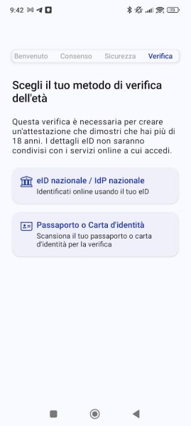 Verifica dell'età accesso siti per adulti Italia