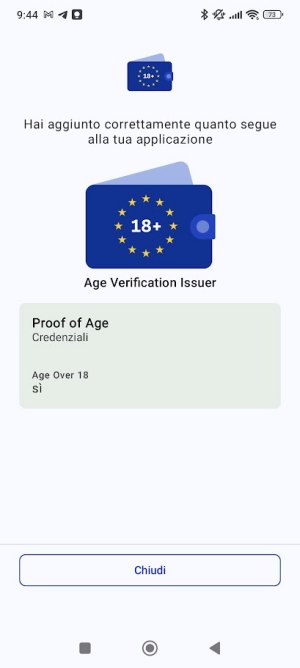 Verifica dell'età app Commissione Europea