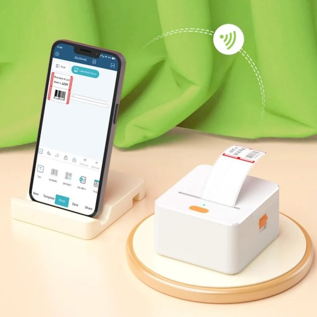 Etichettatrice portatile Bluetooth: collegamento con smartphone