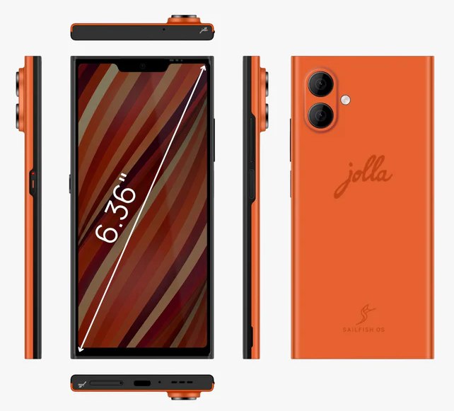 Design dotazione hardware Jolla Phone 2025-2026