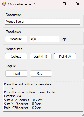 Test mouse Windows