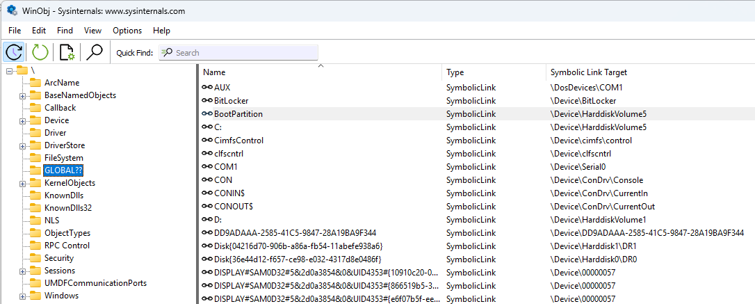 Link simbolici lettere di unità Windows