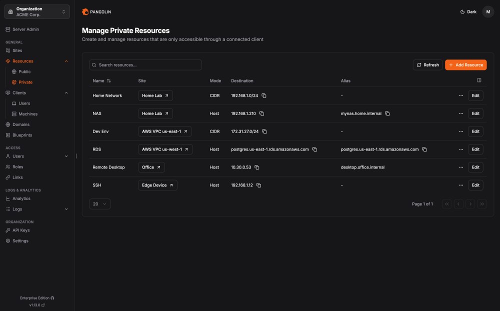 Pangolin VPN Zero-Trust
