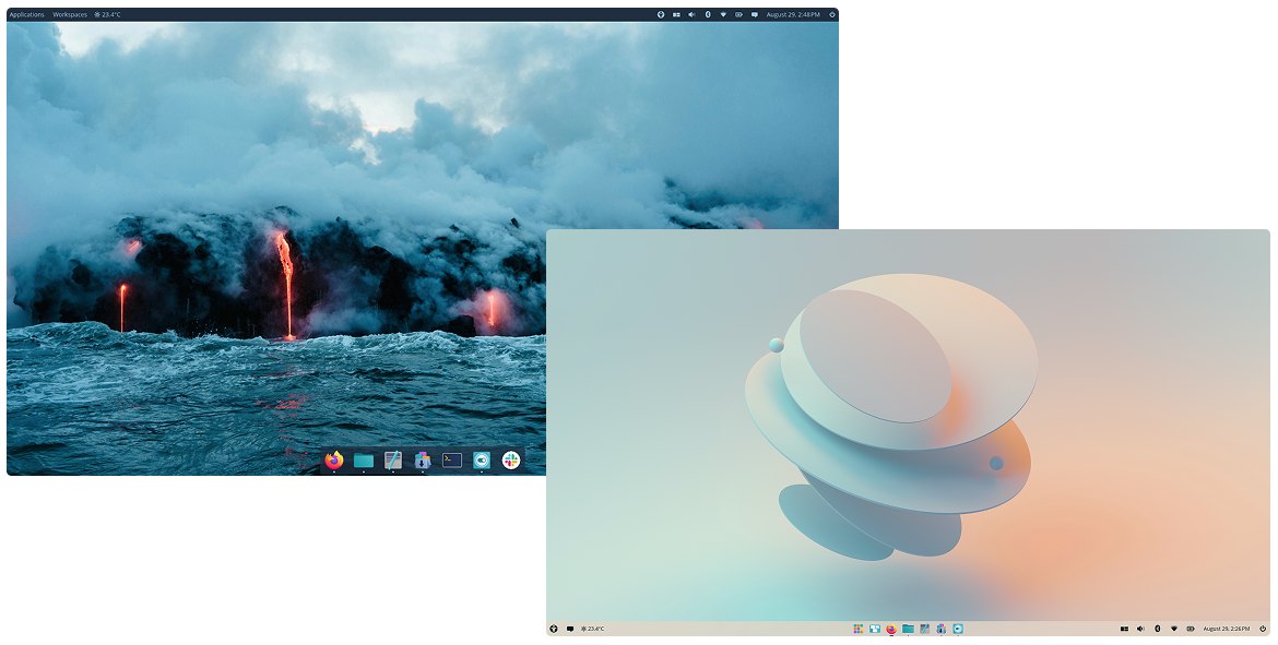 Workspace COSMIC Pop!_OS Linux