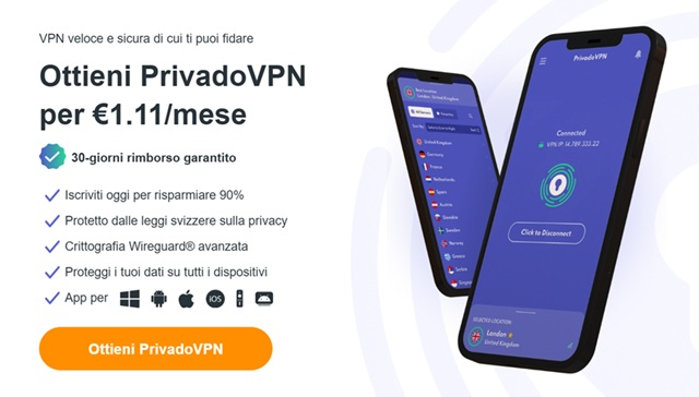 privadovpn offerta gennaio 2026