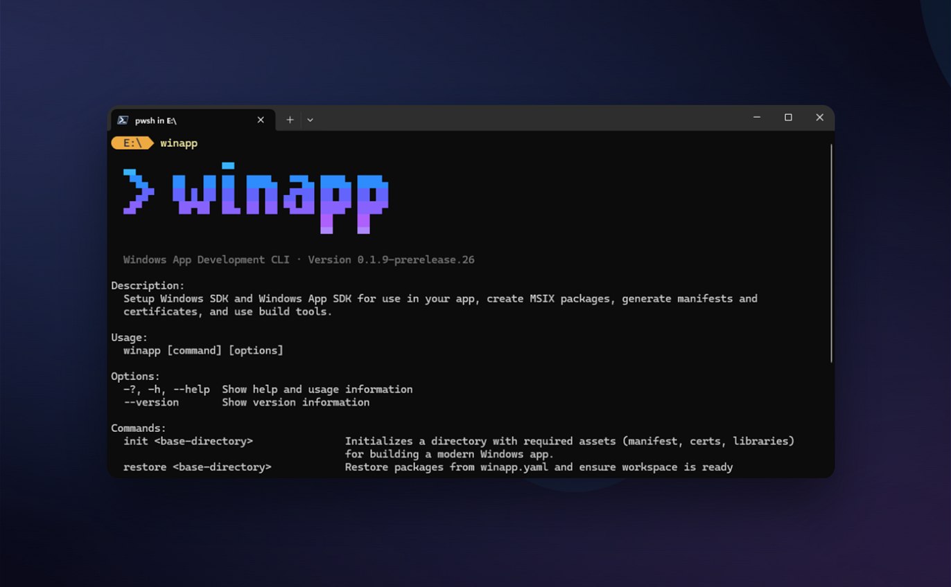 winapp: nuova CLI di Microsoft che semplifica lo sviluppo di ...