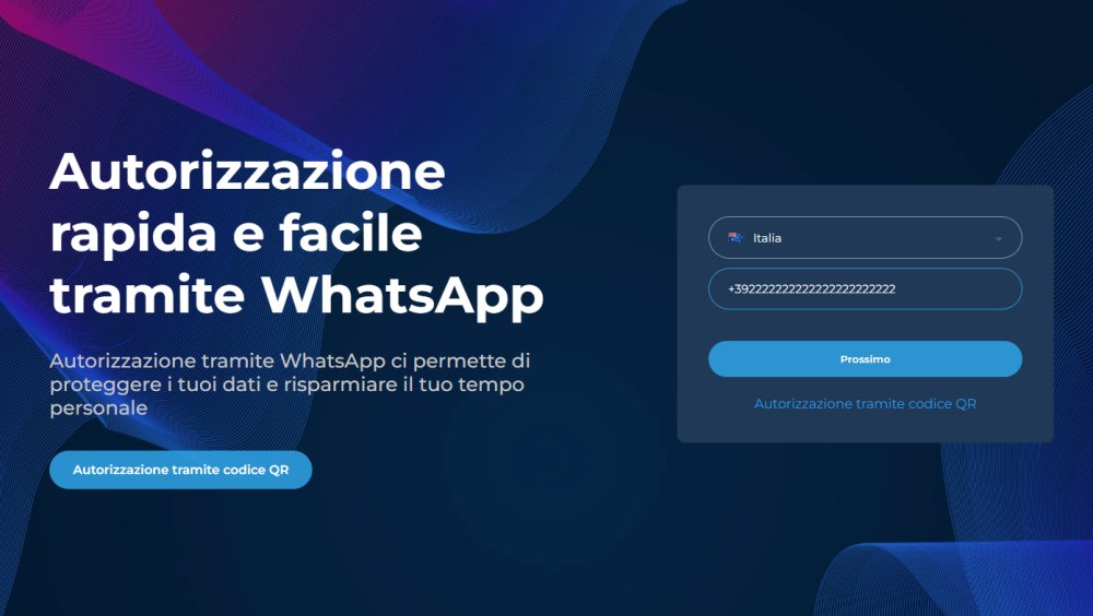 Autorizzazione WhatsApp fasulla