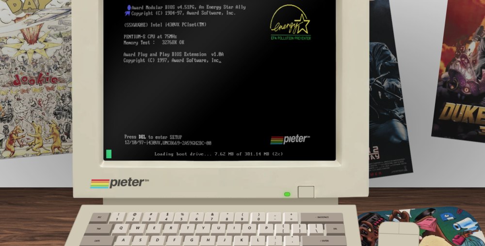 Boot PC anni '90 MS-DOS Windows 3.11