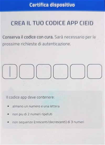 Codice app CieID