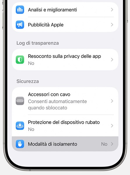 Modalità di isolamento Apple: come funziona