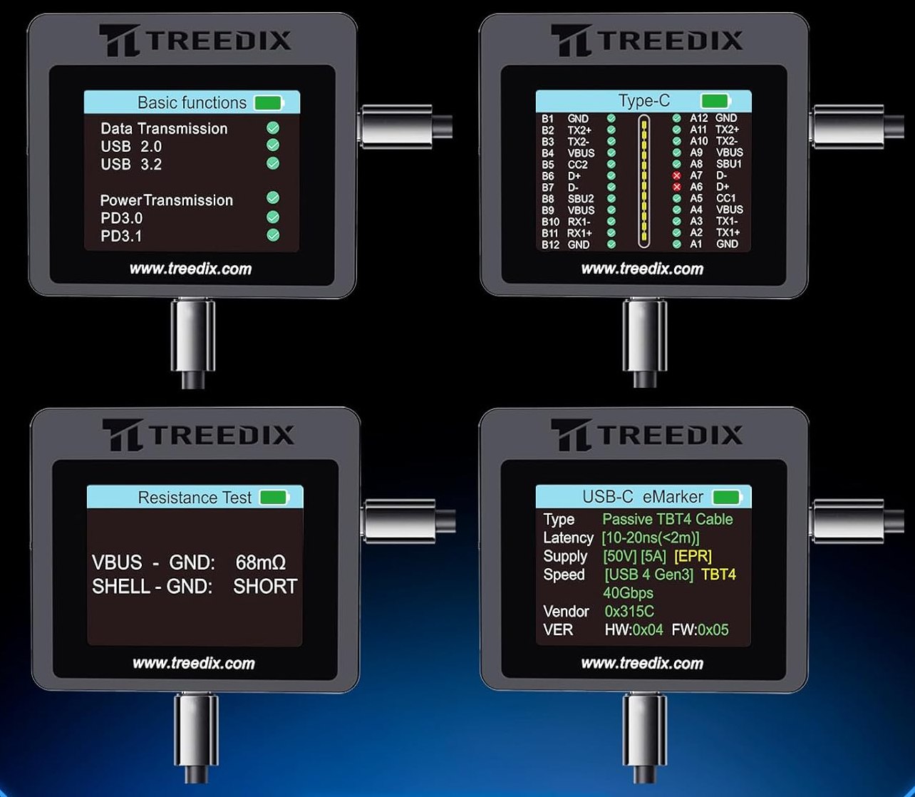 Modalità test cavi USB