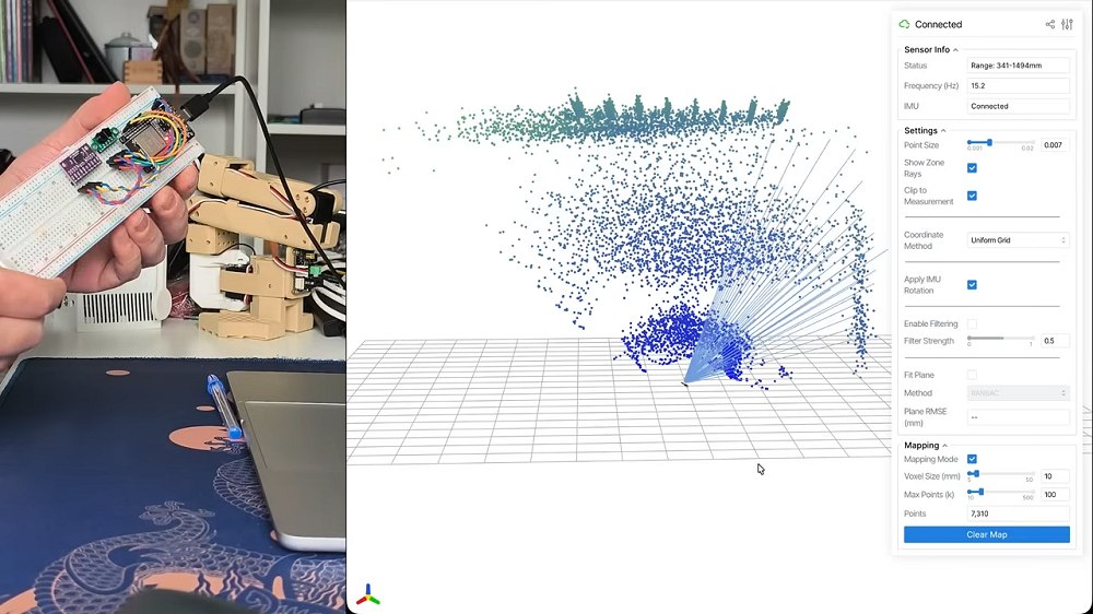 Nuvola punti mapping 3D ESP32