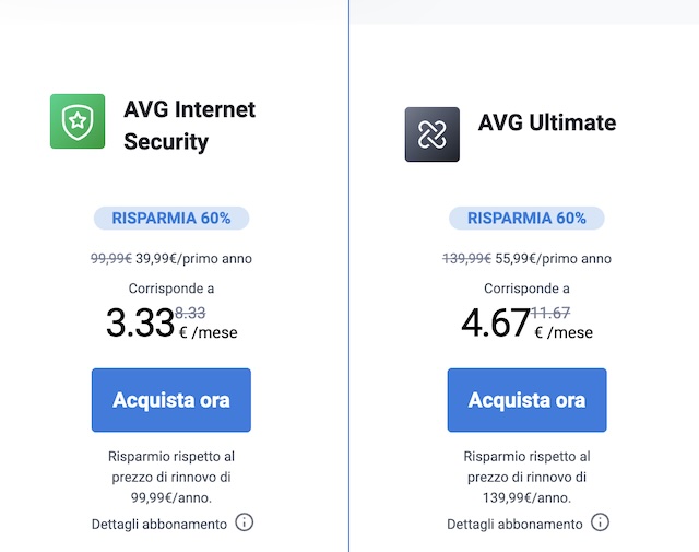 avg 60 per cento di sconto