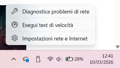 Esegui test velocità barra applicazioni Windows 11
