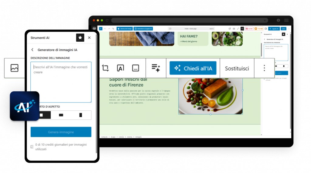 Generazione immagini sito Web con AI Register.it